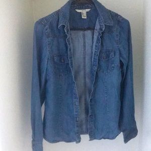 Denim shirt women by mango in size small